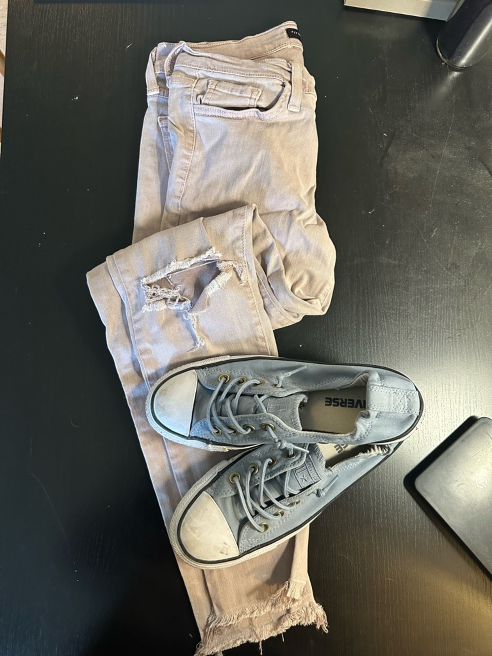 Distressed Light Pink Jeans